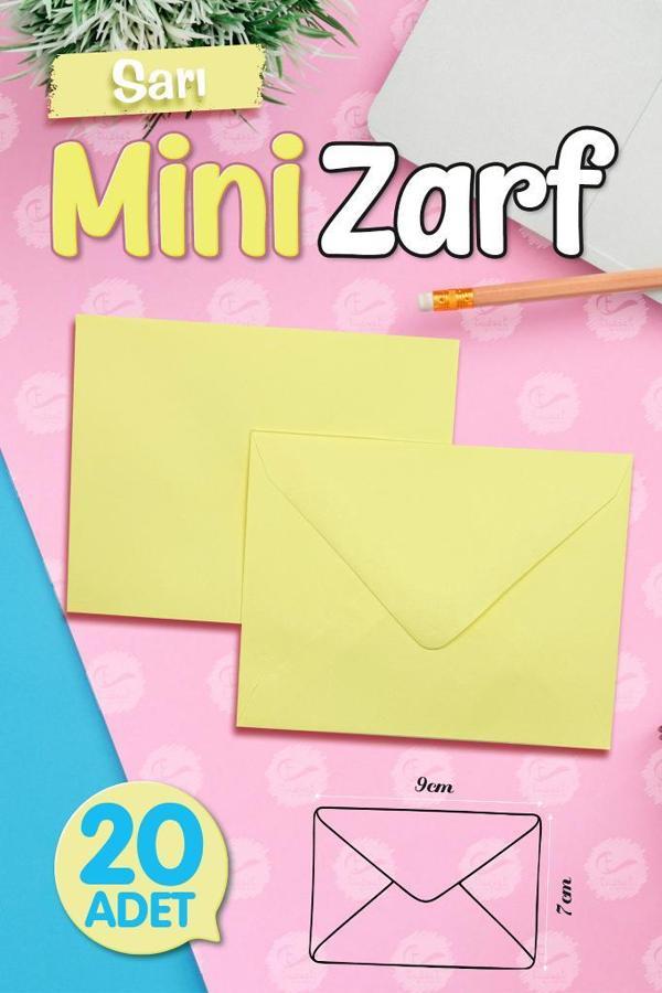 Mini Zarf Sarı 9x7 cm 20 adet-MZ115 - Image 1