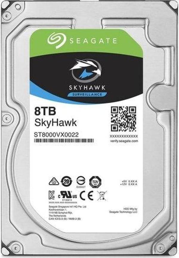 Seagete Seagate Skyhawk 8 Tb 256Mb 7200Rpm Sata3.0 7/24 Dvr,Nvr İçin Güvenlik Hdd - Image 1
