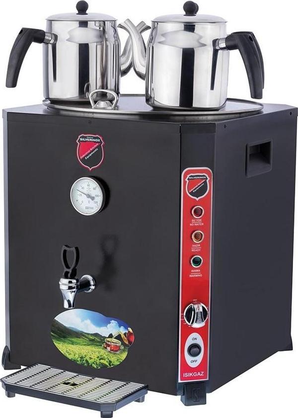 Işıkgaz Silver Elit Jumbo 36 Litre 3 Demlikli Çay Kazanı Makinesi - Image 1