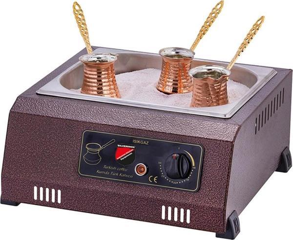 Işıkgaz Silver Elektrikli Set Üstü Kumda Kahve Makinesi 3 Fincan - Image 1