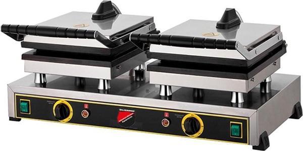 Işıkgaz Silver Endüstriyel Elektrikli Çiçek Kare Waffle Makinesi - Image 1