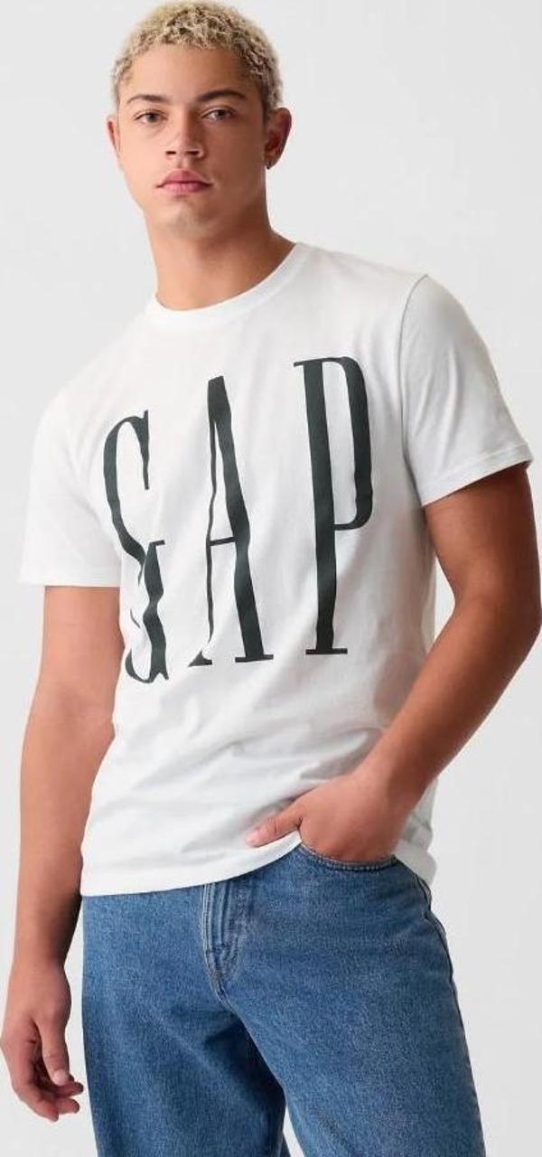 Gap V-Everyday Soft Corp Logo Tee 866774001 Kısa Kol Tişört Erkek T-Shirt - Image 1