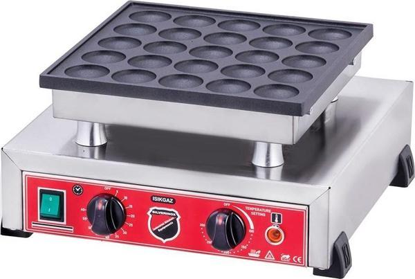 Işıkgaz Silver Elektrikli Tekli Yuvarlak Bubble Waffle Makinesi - Image 1