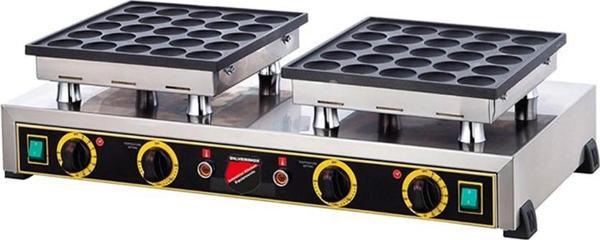 Işıkgaz Silver Elektrikli Çiftli Yuvarlak Bubble Waffle Makinesi - Image 1