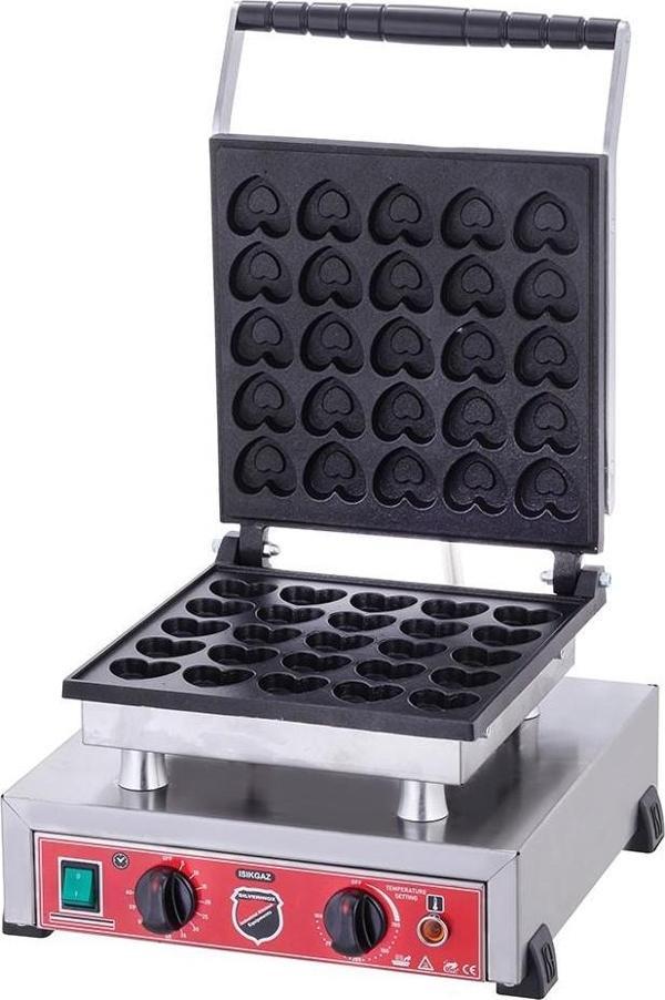 Işıkgaz Silver Elektrikli Tekli Kalpli Bubble Waffle Makinesi - Image 1