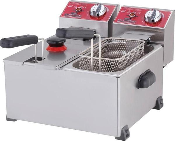 Işıkgaz Silver Endüstriyel Çiftli 3+3 Litre Elektrikli Fritöz - Image 1