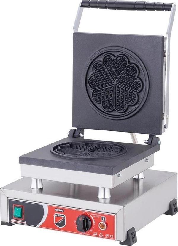 Işıkgaz Silver Endüstriyel Elektrikli Tekli Çiçek Waffle Makinesi - Image 1