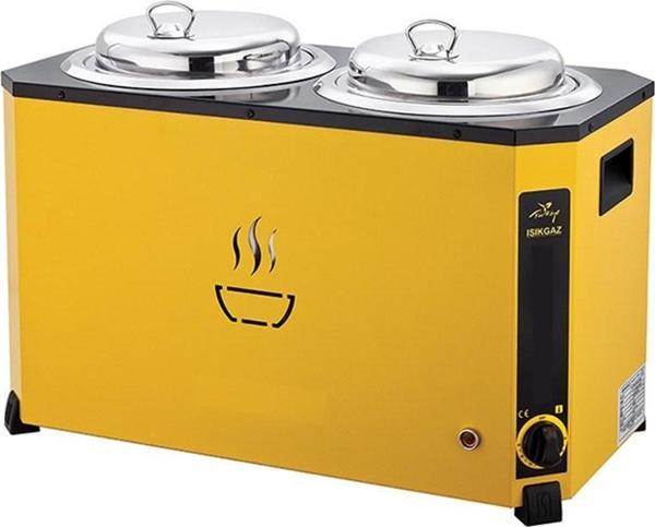 Işıkgaz Silver Elektrikli 9+9 Litre Jumbo Çorba Potu Çorba Kazanı - Image 1