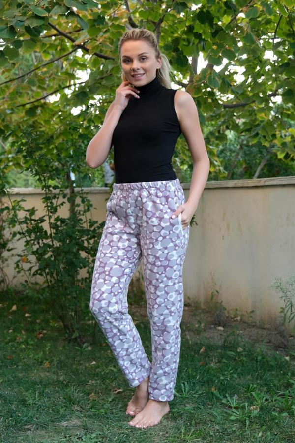 Celira Kadın Welsoft Polar Tek Alt Pijama 210055 - Image 1