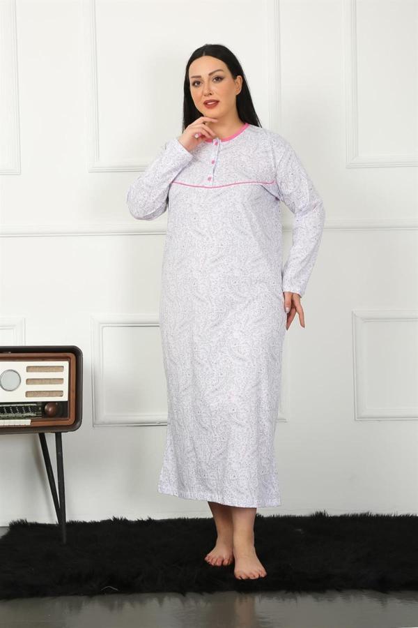 Celira Big Uzun Kol Fuşya Anne Gecelik 1359 - Image 1