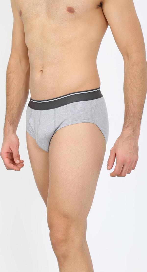 Celira Erkek Pamuk Likralı Slip Gri 40132 - Image 1