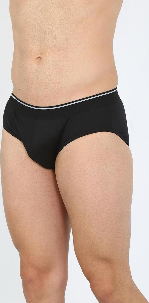 Celira Erkek Pamuk Likralı Slip Siyah 40132 - Image 1