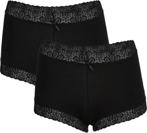 Celira Kadın Pamuklu 2li Boxer Siyah 40265 - Image 1