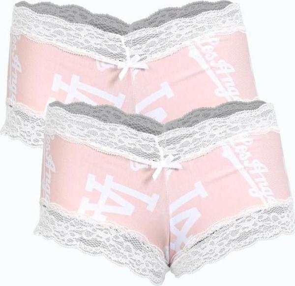 Celira Kadın Pamuklu 2li Boxer Somon 40279 - Image 1