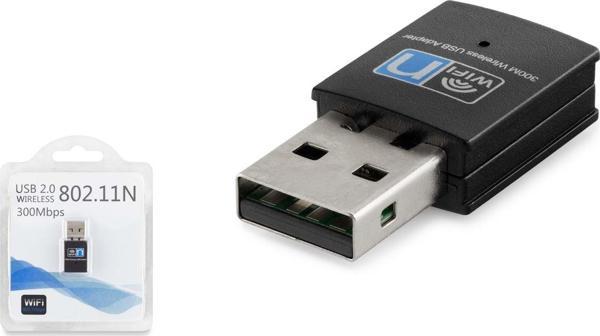 Büro Ev Ofis Network Bağlantısı için Siyah 300MBPS Wıfı Adaptör - Image 1