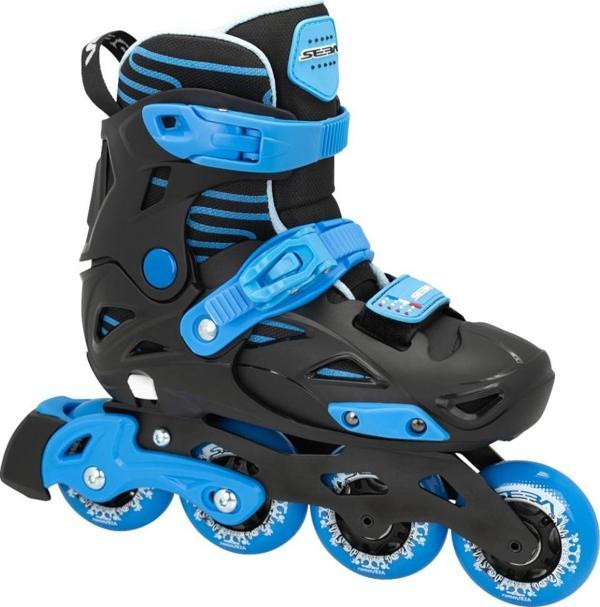 Seba STJ Pre Black/Blue Ayarlanabilir Çocuk Pateni - Image 1