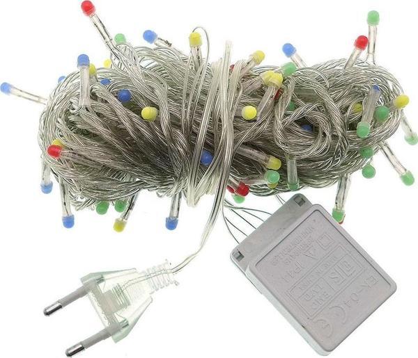 Büro Ev Ofis Yazlık için 10MT 100LED Damla Uçlu Led Kırmızı Işık Şeffaf Kablolu Lamba - Image 1
