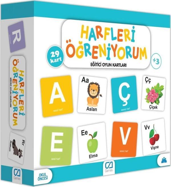 Nessiworld  Games Harfleri Öğreniyorum Eğitici Oyun Kartları 29 Kart 5042 - Image 1