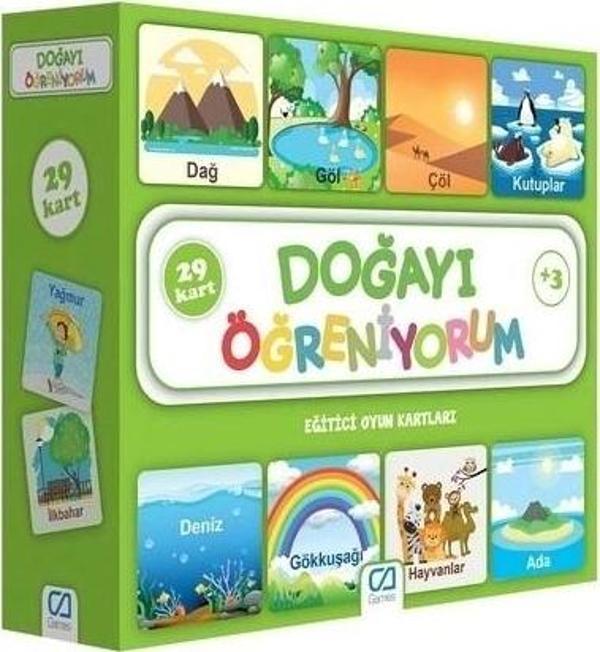 Nessiworld  Games Doğayı Öğreniyorum Eğitici Oyun Kartları 29 Kart 5053 - Image 1