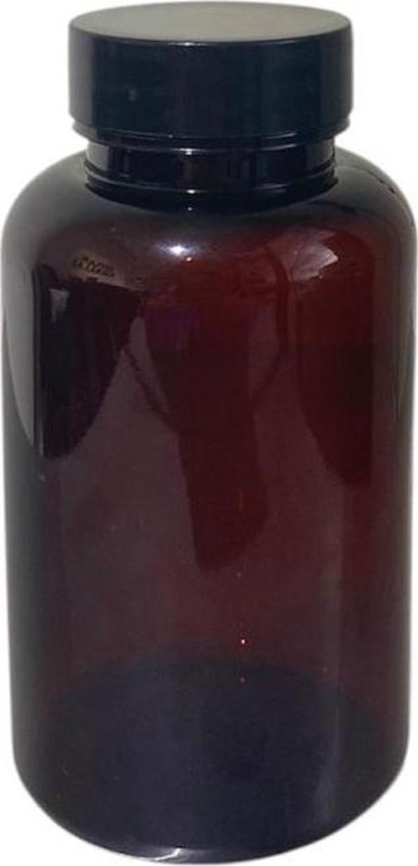 200ml kahverengi tablet şişesi siyah kapak, 24 adet, tablet şişesi, ecza şişesi, kozmetik şişe - Image 1