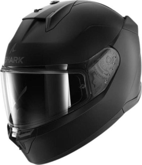 SHARK D-SKWAL 3 BLANK KAPALI KASK BLK - Image 1