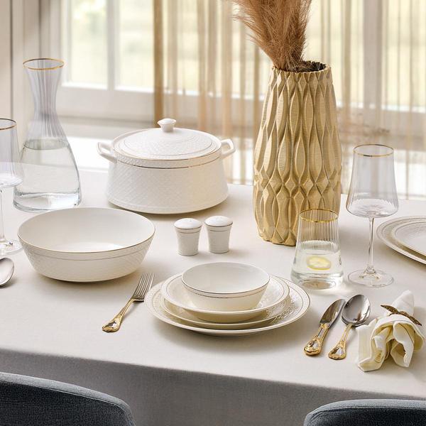Aryıldız Almada Gold 60 Parça 12 Kişilik Yemek Takımı - Image 1