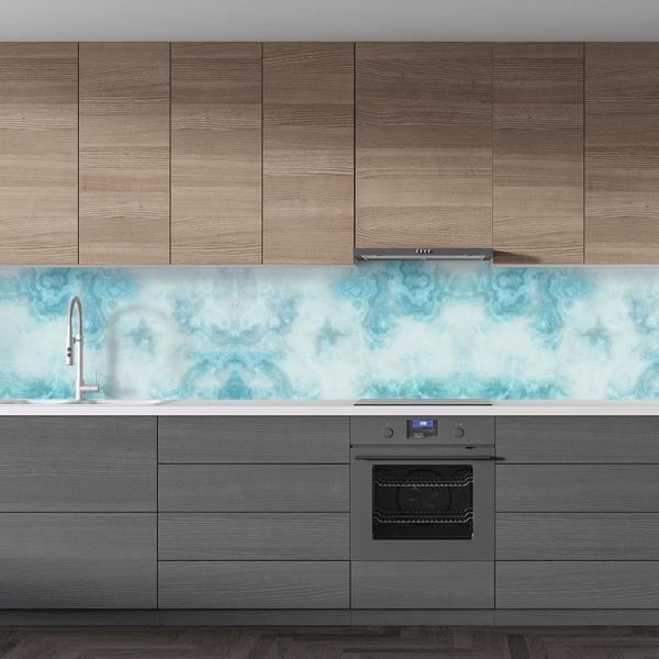 Mutfak Tezgah Arası Folyo Fayans Kaplama Folyosu Absract Desen 60 x 400 - Image 1