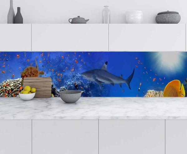 Mutfak Tezgah Arası Folyo Fayans Kaplama Folyosu Kızıldeniz Mısır 60x300 CM - Image 1