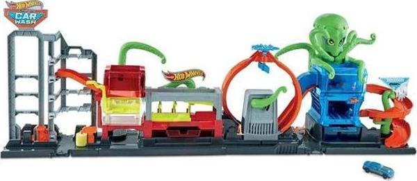 Hot Wheels Dev Ahtapot İle Araba Yıkama Oyun Seti - Image 1