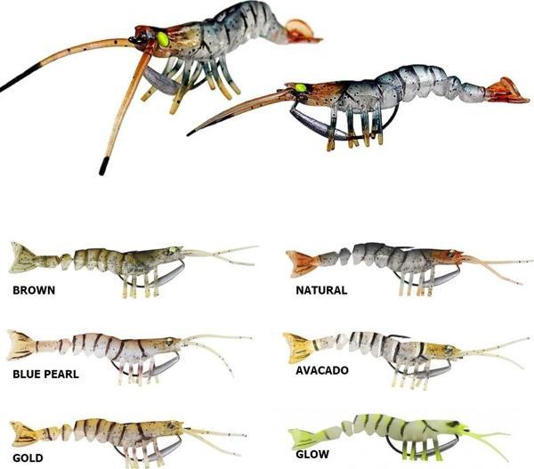 Savage gear TPE Manic Shrimp 6,5cm 4gr Silikon Yem Gold - Image 1