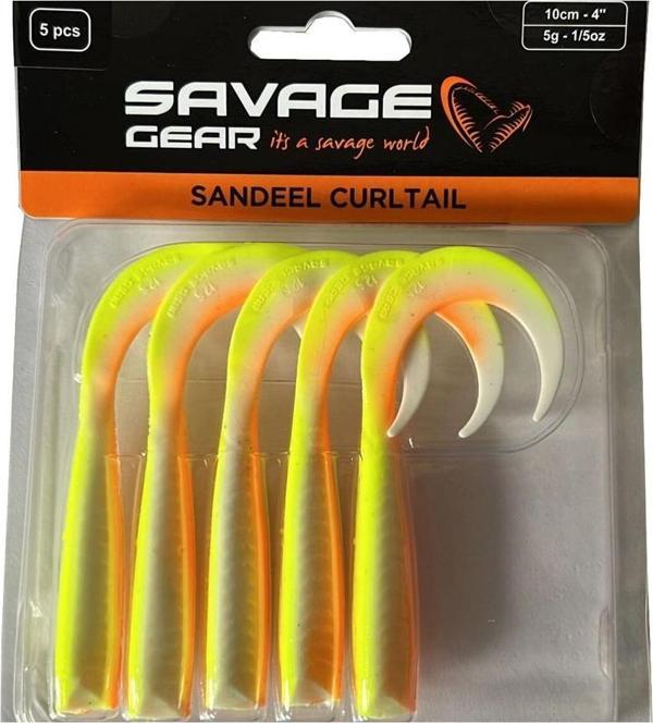 Savage gear LB Sandeel Curltail 7cm 6 Adet Silikon Yem Baby Mack - Image 1