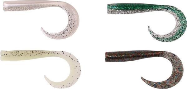 Savage gear LB Sandeel Curltail 14cm 4 Adet Suni Yem Glow - Image 1