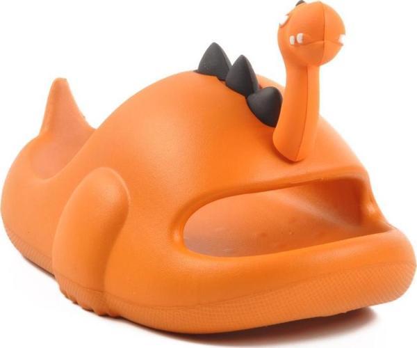 Dinozor P-F Turuncu Hafif Esnek Çocuk Terlik - Image 1