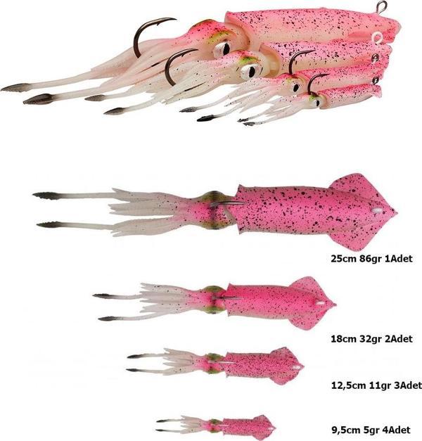 Savage gear 3D TPE Swim Squid 12,5cm 25gr 2 Silikon Yem Brown UV - Image 1