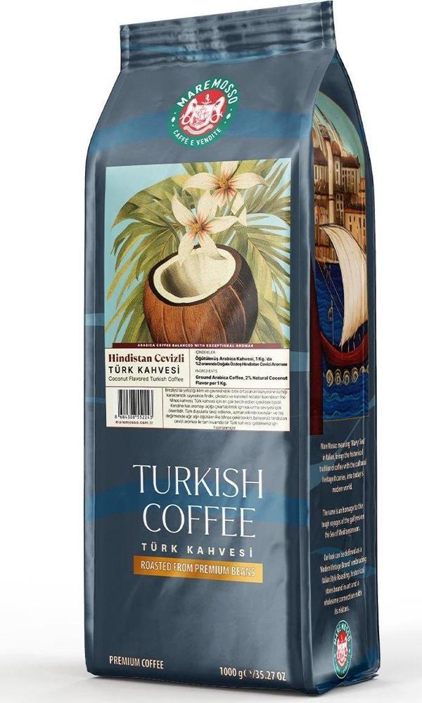 Hindistan Cevizi Aromalı Türk Kahvesi 1 KG. - Image 1