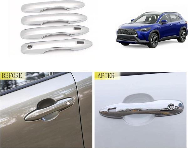 Toyoto Corolla Cross Kapı Kolu Sensörlü Abs (Plastik) Krom - Image 1