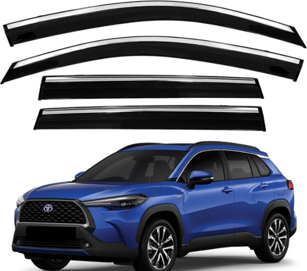 Toyota Corolla Cross 2022+ Kromlu Cam Rüzgarlığı İthal - Image 1