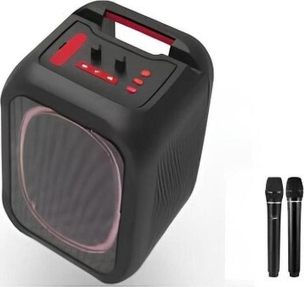 Cosmostech MS7K Taşınabilir Kablosuz Speaker, Bluetooth Hoparlör, - Çift Mikrofon Karaoke, RGB Aydınlatma, NFC - Image 1