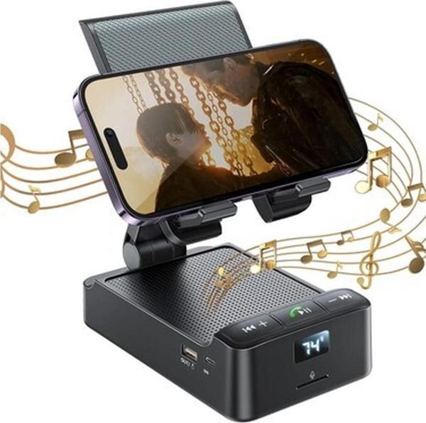 Kablosuz Bluetooth Hoparlörlü Cep Telefonu Standı - Image 1