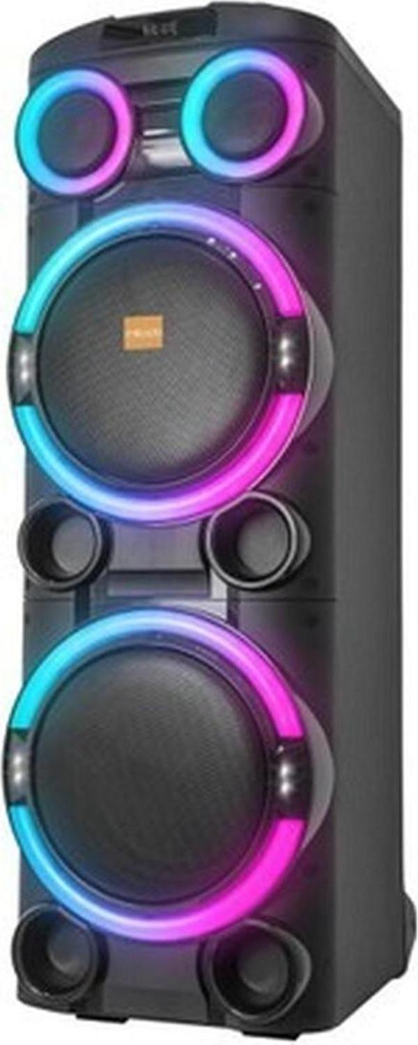 Mikado Bykalite MD-104KP 200W 12V 14000MAH Bataryalı Siyah 1 Uhf Uv Mikrofonlu Usb/bt/tf/tws/aux Rgb 220V Kablolu Gitar Girişli P - Image 1