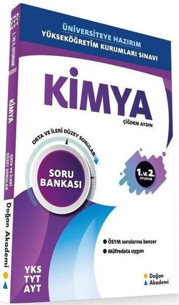 YKS TYT AYT Kimya Soru Bankası-Orta İleri Düzey Sorular - Doğan Akademi - Image 1
