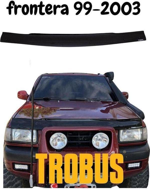 Opel Frontera Ön Kaput Koruma Rüzgarlığı 3mm Akrilik (ABS) Parlak Siyah Deflektör 1998-2004 - Image 1