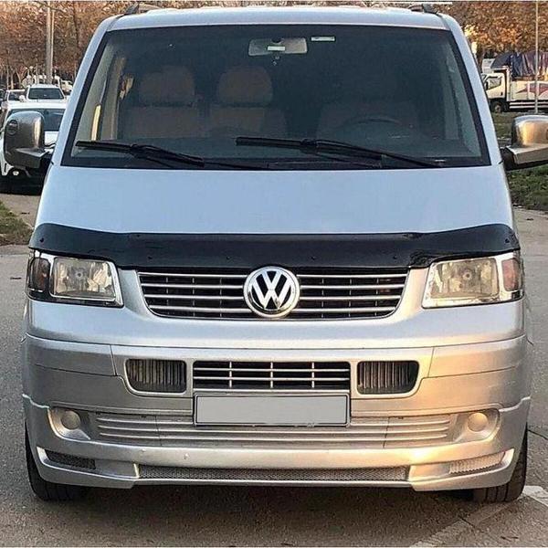 Ön Kaput Koruma Rüzgarlığı Volkswagen Transporter T5 2003-2009 (3MM AKRİLİK (ABS) Parlak Siyah) - Image 1