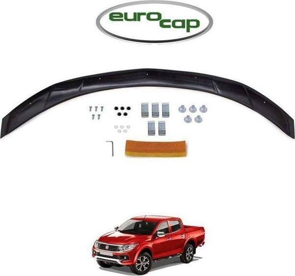 Fiat Fullback Ön Kaput Koruma Rüzgarlığ Uyumlu ı 3mm Akrilik (ABS) Parlak Siyah Deflektör 2016-> - Image 1