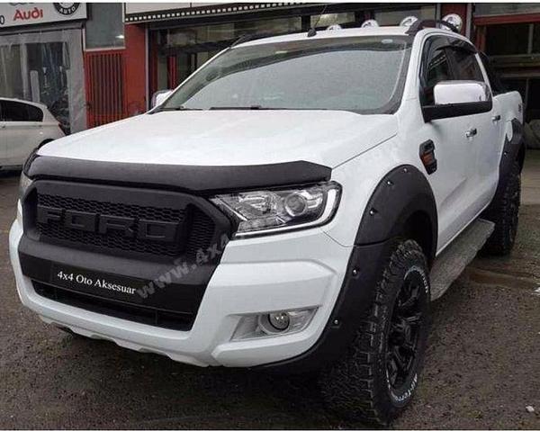 Ford Ranger Kaput Koruma / Kaput Rüzgarlığı / Koruyucu 2016 2017 2018 2019 2020 - Image 1