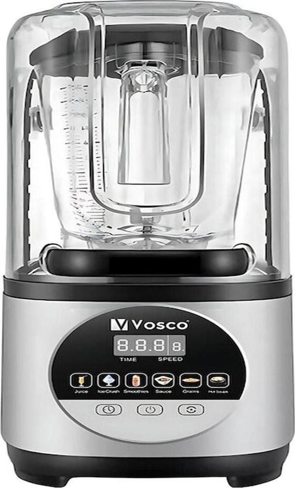 Vosco VHS-211E Kapaklı 2 LT Buz Kırıcılı 2200 W Soundproof Bar Blender Gri - Image 1