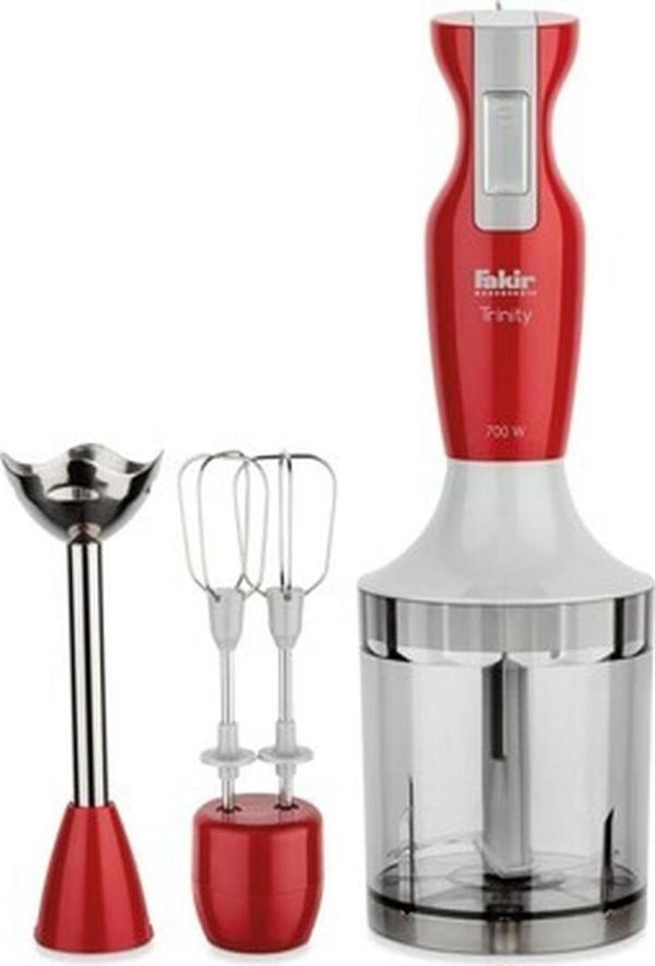 Fakir  Trinity Blender Seti 700 Watt 39046557 Kırmızı Plastik Metal 1 Kademeli  Gar - Image 1