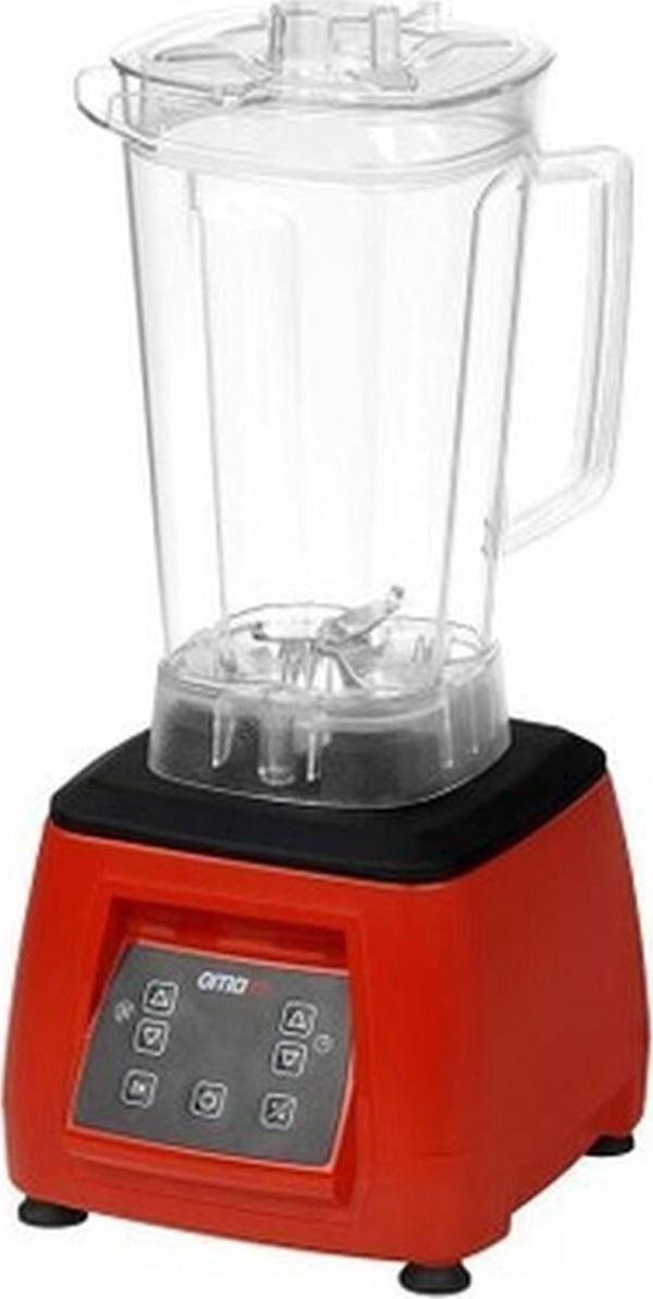 Omake Bar Blender 3 Litre Dijital Şeffaf Kapak Sensörsüz Kırmızı - Image 1