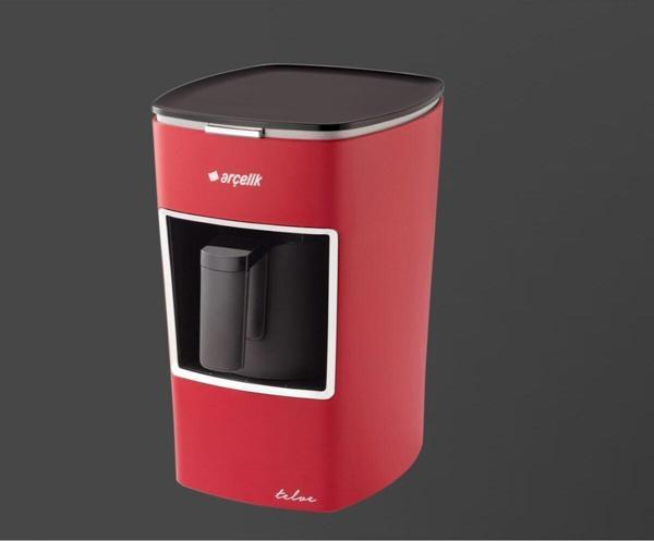 Mini Telve Kahve Makinası Kırmızı 670 Watt Işıklı Uyarı - Image 1