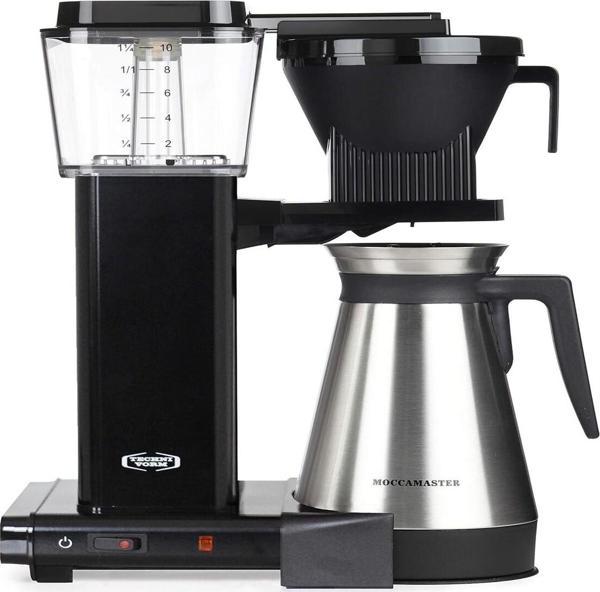 Moccamaster Filtre Kahve Makinesi, Paslanmaz Çelik Termoslu, 1.25 L Kapasite, Siyah, 1450W - Image 1